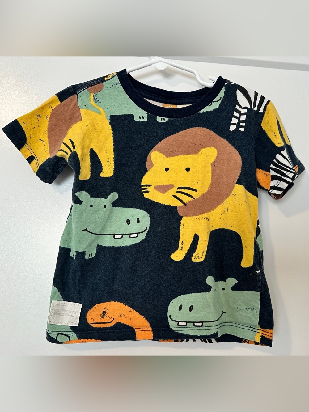 Up Baby Zoo Animal Print Crewneck T-shirt Size 2T Toddler